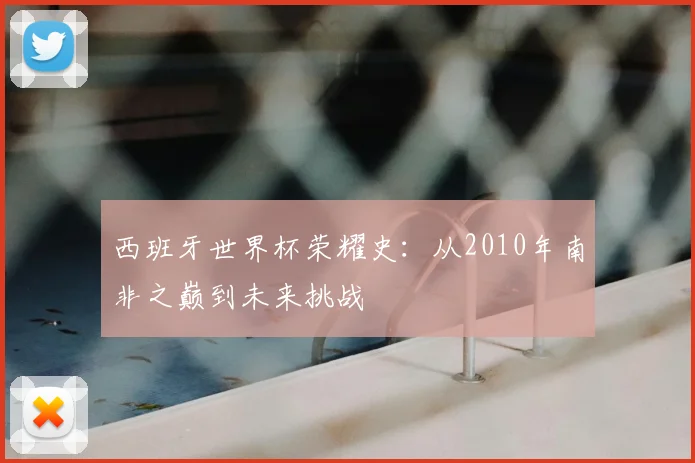 西班牙世界杯荣耀史：从2010年南非之巅到未来挑战